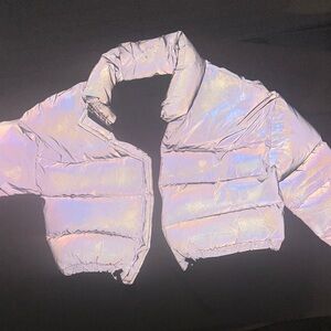 Iridescent Puffer Jacket